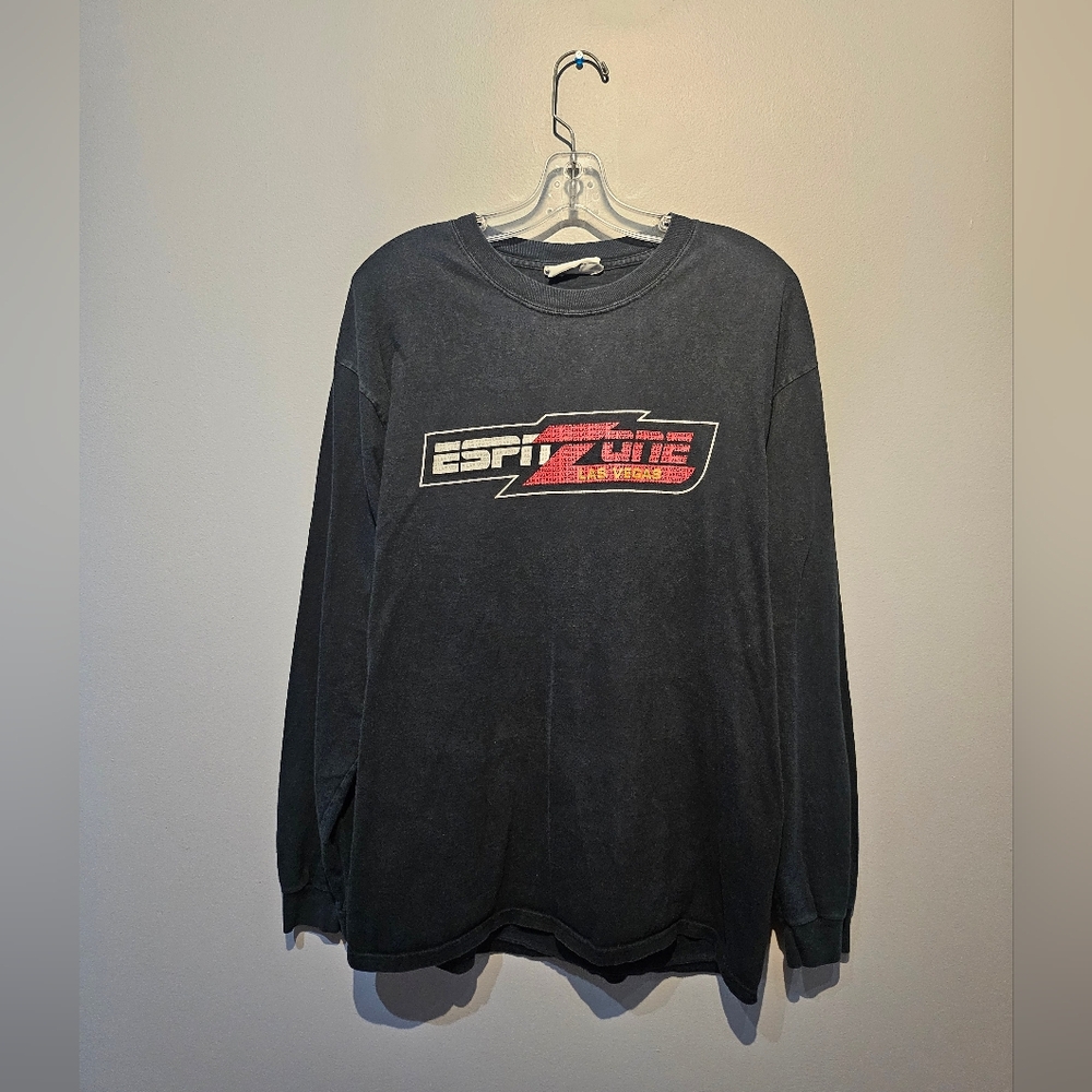 Vintage ESPN Zone Las Vegas Graphic Long Sleeve T-Shirt | Size Large